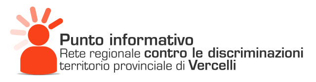 Logo anti discriminazioni punto informativo Vercelli con mod